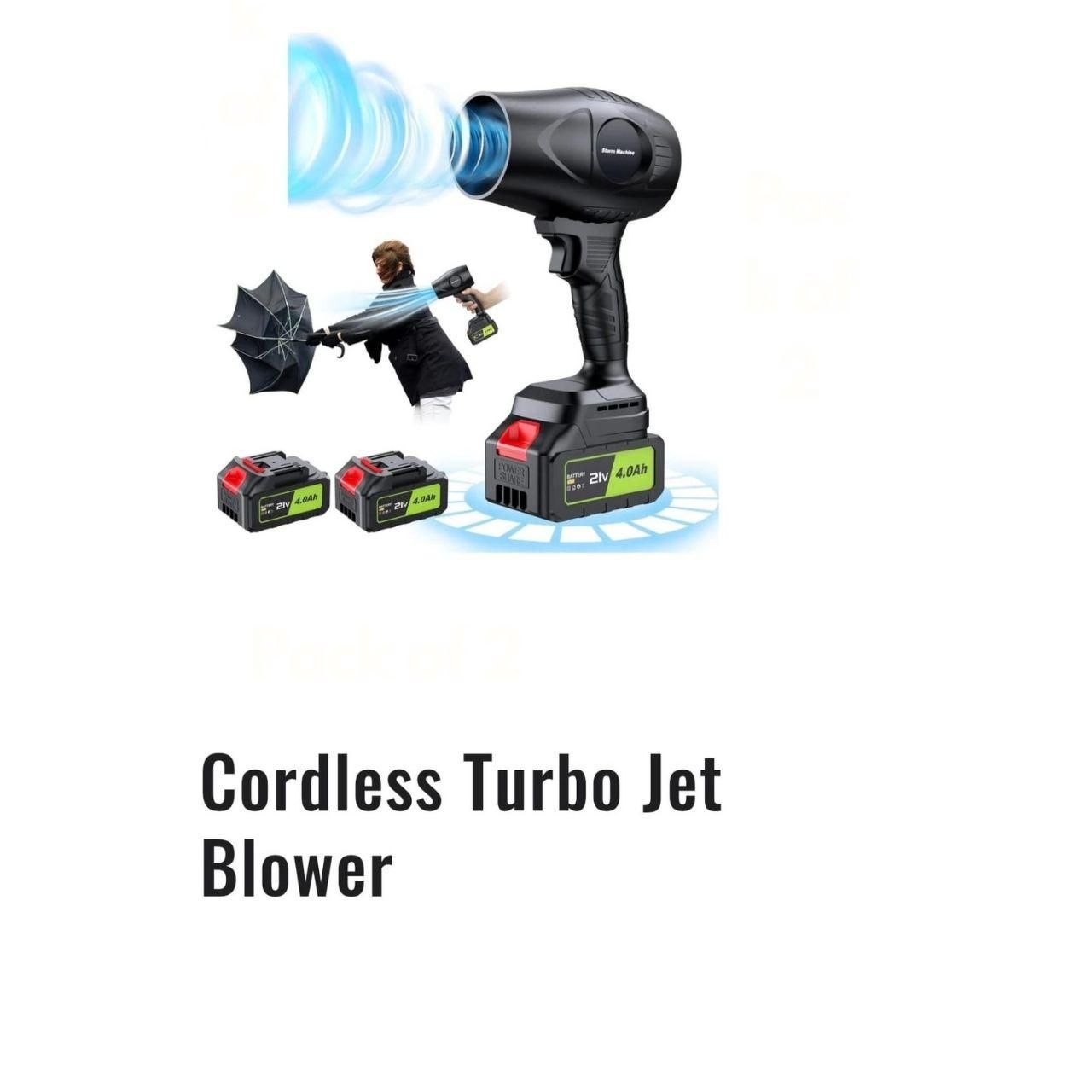 Cordless Turbo Jet Blower - 48Vh
